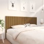 vidaXL Cabecero de cama madera maciza pino marrón miel 205,5x4x100 cm vidaXL Cabecero de cama madera maciza pino marrón miel 205,5x4x100 cm