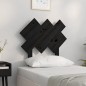 vidaXL Cabecero de cama madera maciza de pino negro 72,5x3x81 cm vidaXL Cabecero de cama madera maciza de pino negro 72,5x3x81 cm