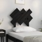 vidaXL Cabecero de cama madera maciza de pino negro 72,5x3x81 cm vidaXL Cabecero de cama madera maciza de pino negro 72,5x3x81 cm