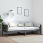 vidaXL Sofá cama de madera maciza de pino gris 90x200 cm vidaXL Sofá cama de madera maciza de pino gris 90x200 cm