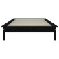 vidaXL Estructura de cama madera maciza de pino negro 75x190 cm vidaXL Estructura de cama madera maciza de pino negro 75x190 cm