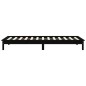 vidaXL Estructura de cama madera maciza de pino negro 75x190 cm vidaXL Estructura de cama madera maciza de pino negro 75x190 cm