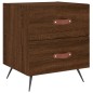 vidaXL Mesita de noche madera de ingeniería marrón roble 40x35x47,5 cm