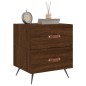vidaXL Mesita de noche madera de ingeniería marrón roble 40x35x47,5 cm