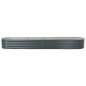 vidaXL Arriate de acero galvanizado gris 400x80x44 cm vidaXL Arriate de acero galvanizado gris 400x80x44 cm