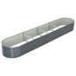 vidaXL Arriate de acero galvanizado gris 400x80x44 cm vidaXL Arriate de acero galvanizado gris 400x80x44 cm
