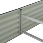 vidaXL Arriate de acero galvanizado gris 400x80x44 cm vidaXL Arriate de acero galvanizado gris 400x80x44 cm