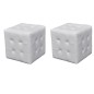 vidaXL Taburetes cubo blancos vidaXL Taburetes cubo blancos
