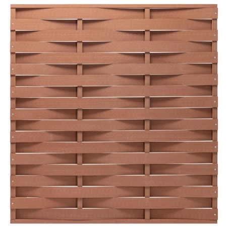 vidaXL Panel de valla WPC marrón 170x180 cm
