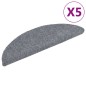 vidaXL Alfombrillas de escaleras autoadhesivas 5 uds gris 56x17x3 cm vidaXL Alfombrillas de escaleras autoadhesivas 5 uds gris 56x17x3 cm