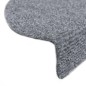 vidaXL Alfombrillas de escaleras autoadhesivas 5 uds gris 56x17x3 cm vidaXL Alfombrillas de escaleras autoadhesivas 5 uds gris 56x17x3 cm