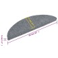 vidaXL Alfombrillas de escaleras autoadhesivas 5 uds gris 56x17x3 cm vidaXL Alfombrillas de escaleras autoadhesivas 5 uds gris 56x17x3 cm
