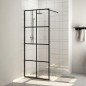 vidaXL Mampara de ducha accesible vidrio ESG claro negro 80x195 cm vidaXL Mampara de ducha accesible vidrio ESG claro negro 80x195 cm