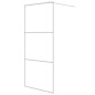 vidaXL Mampara de ducha vidrio ESG transparente blanco 90x195 cm vidaXL Mampara de ducha vidrio ESG transparente blanco 90x195 cm