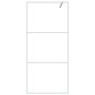 vidaXL Mampara de ducha vidrio ESG transparente blanco 90x195 cm vidaXL Mampara de ducha vidrio ESG transparente blanco 90x195 cm