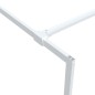 vidaXL Mampara de ducha vidrio ESG transparente blanco 90x195 cm vidaXL Mampara de ducha vidrio ESG transparente blanco 90x195 cm