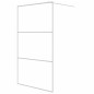 vidaXL Mampara de ducha vidrio ESG transparente blanco 115x195 cm vidaXL Mampara de ducha vidrio ESG transparente blanco 115x195 cm