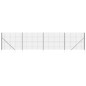 vidaXL Cerca de alambre con pinchos de anclaje gris antracita 2x10 m