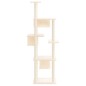 vidaXL Rascador para gatos con postes de sisal crema 169 cm vidaXL Rascador para gatos con postes de sisal crema 169 cm