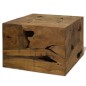 vidaXL Mesa de centro 50x50x35 cm de madera de teca genuina marrón