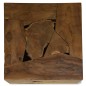 vidaXL Mesa de centro 50x50x35 cm de madera de teca genuina marrón