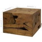 vidaXL Mesa de centro 50x50x35 cm de madera de teca genuina marrón