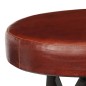 vidaXL Taburetes de barra de cocina 2 unidades cuero auténtico vidaXL Taburetes de barra de cocina 2 unidades cuero auténtico