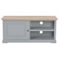 vidaXL Mueble para TV de madera gris 90x30x40 cm vidaXL Mueble para TV de madera gris 90x30x40 cm