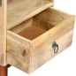 vidaXL Mesita de noche madera maciza de mango rugosa 40x30x52 cm vidaXL Mesita de noche madera maciza de mango rugosa 40x30x52 cm