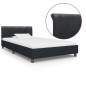 vidaXL Estructura de cama de cuero sintético negro 100x200 cm vidaXL Estructura de cama de cuero sintético negro 100x200 cm