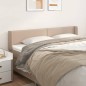 vidaXL Cabecero de cuero sintético color capuchino 203x16x78/88 cm vidaXL Cabecero de cuero sintético color capuchino 203x16x78/88 cm