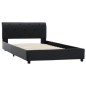 vidaXL Estructura de cama de cuero sintético negro 100x200 cm vidaXL Estructura de cama de cuero sintético negro 100x200 cm