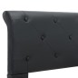 vidaXL Estructura de cama de cuero sintético negro 100x200 cm vidaXL Estructura de cama de cuero sintético negro 100x200 cm