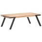 vidaXL Mesa de centro madera de mango maciza 114x65x40 cm