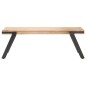 vidaXL Mesa de centro madera de mango maciza 114x65x40 cm