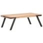 vidaXL Mesa de centro madera de mango maciza 114x65x40 cm
