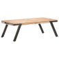 vidaXL Mesa de centro madera de mango maciza 114x65x40 cm