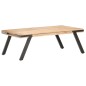 vidaXL Mesa de centro madera de mango maciza 114x65x40 cm