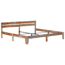 vidaXL Estructura de cama de madera maciza de sheesham 200x200 cm