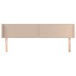 vidaXL Cabecero de cuero sintético color capuchino 203x16x78/88 cm vidaXL Cabecero de cuero sintético color capuchino 203x16x78/88 cm