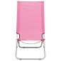 vidaXL Sillas de playa plegables 2 unidades tela rosa vidaXL Sillas de playa plegables 2 unidades tela rosa