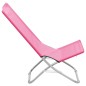 vidaXL Sillas de playa plegables 2 unidades tela rosa vidaXL Sillas de playa plegables 2 unidades tela rosa
