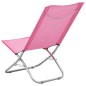 vidaXL Sillas de playa plegables 2 unidades tela rosa vidaXL Sillas de playa plegables 2 unidades tela rosa