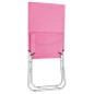 vidaXL Sillas de playa plegables 2 unidades tela rosa vidaXL Sillas de playa plegables 2 unidades tela rosa