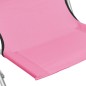 vidaXL Sillas de playa plegables 2 unidades tela rosa vidaXL Sillas de playa plegables 2 unidades tela rosa