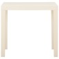 vidaXL Mesa de jardín de plástico blanca 79x65x72 cm vidaXL Mesa de jardín de plástico blanca 79x65x72 cm