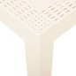 vidaXL Mesa de jardín de plástico blanca 79x65x72 cm vidaXL Mesa de jardín de plástico blanca 79x65x72 cm
