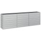 vidaXL Arriate de acero galvanizado plateado 240x40x77 cm vidaXL Arriate de acero galvanizado plateado 240x40x77 cm