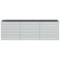 vidaXL Arriate de acero galvanizado plateado 240x40x77 cm vidaXL Arriate de acero galvanizado plateado 240x40x77 cm