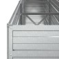 vidaXL Arriate de acero galvanizado plateado 240x40x77 cm vidaXL Arriate de acero galvanizado plateado 240x40x77 cm
